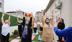 Gülşah Durbay Kadın Danışma Merkezi’nde yoga heyecanı