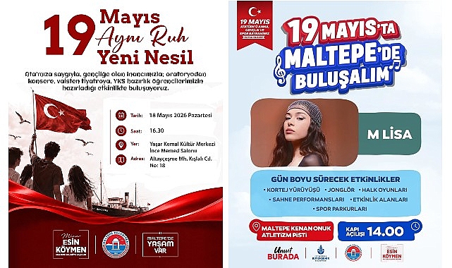 19 Mayıs coşkusu Maltepe’de yaşanacak