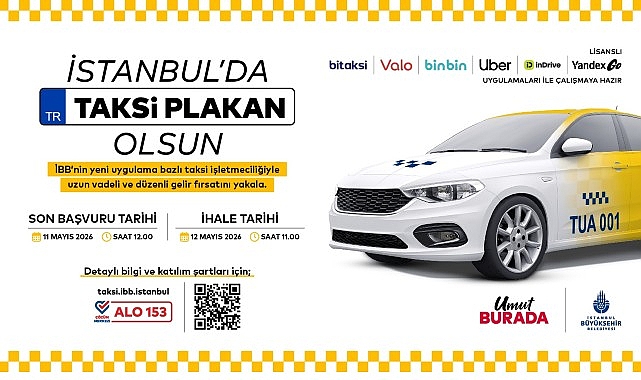 İstanbul’da Uygulama Bazlı Taksi İçin 8. İhale 12 Mayıs’ta