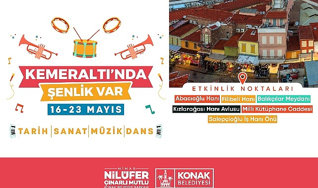 Kemeraltı’nda şenlik başlıyor