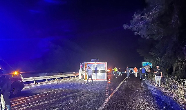 Kemer’de yola dökülen mazot kazaya neden oldu