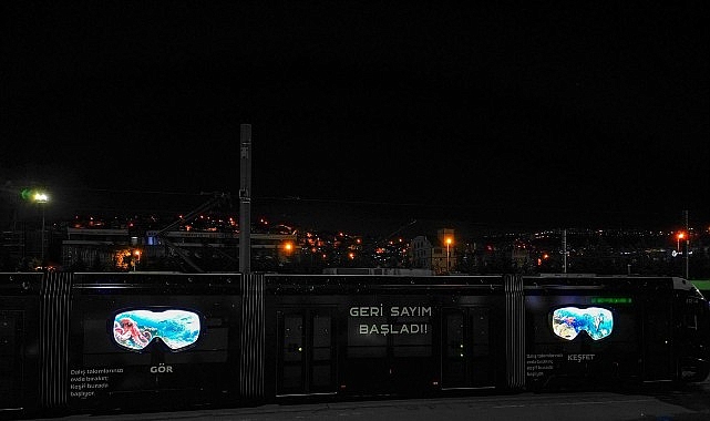 Kocaeli’de tramvaylar su altı dünyasına dönüştü