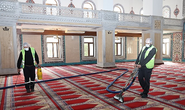 Nilüfer’in ibadethanelerinde bahar temizliği