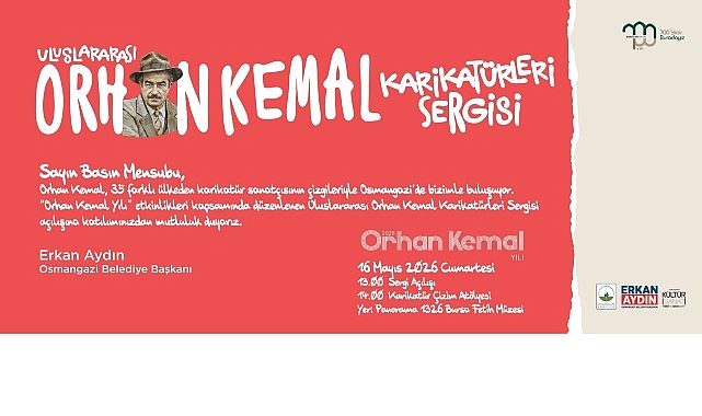 “Uluslararası Orhan Kemal Karikatürleri Sergisi” Sanatseverlerle Buluşuyor
