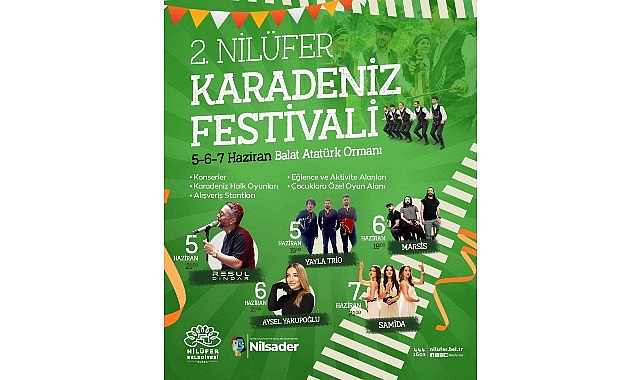 2. Nilüfer Karadeniz Festivali 5 Haziran’da başlıyor