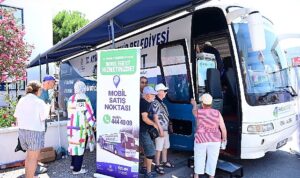 Aydın Büyükşehir Belediyesi Mobil Halk Ege Et aracına Didim’de yoğun ilgi