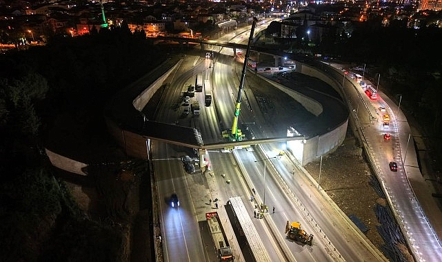 Başiskele Koridor Projesi’nde 9 köprünün montajı bitti