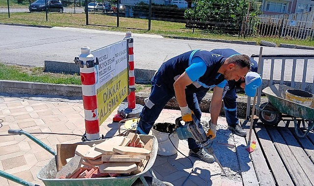 Büyükşehir, Değirmendere sahilinde de çalışıyor
