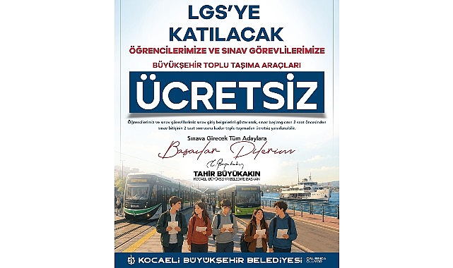 Büyükşehir ile LGS’de ulaşım engeli yok