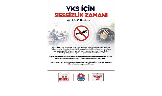 Maltepe Belediyesi’nden YKS için sessizlik önlemi