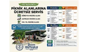 Mesire Alanlarına Ücretsiz Ulaşım Başlıyor