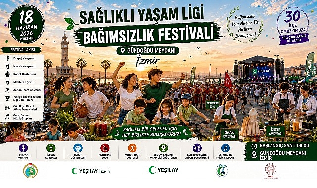 Sağlıklı Yaşam Ligi Projesi “İzmir Yeşilay Bağımsızlık Festivali” ile Taçlanıyor