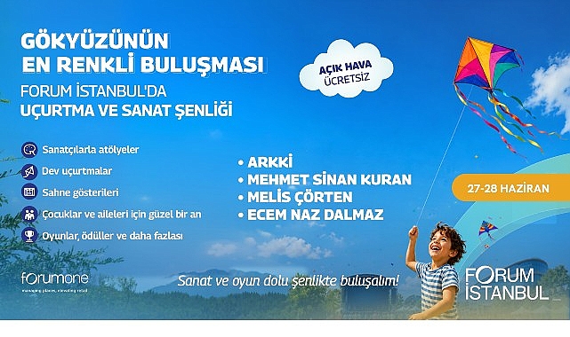Sanat, oyun ve hayal gücü dolu ücretsiz etkinlikler 27–28 Haziran’da