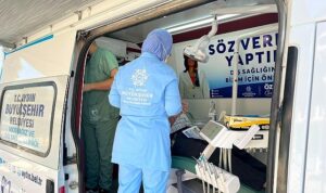 Aydın Büyükşehir Belediyesi Mobil Ağız ve Diş Sağlığı Klinikleri’ne Efeler, Çine ve Buharkent’te Yoğun İlgi