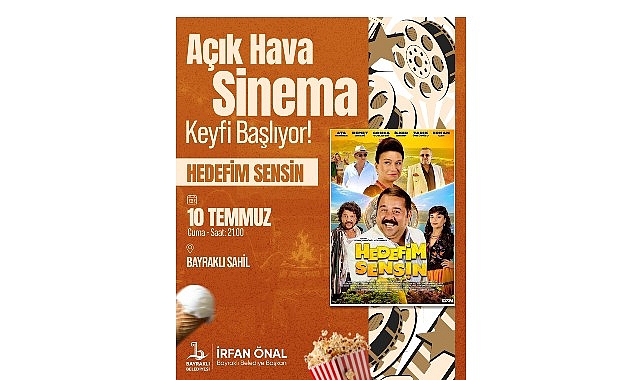 Bayraklı’da Açık Hava Sinema Günleri Başlıyor