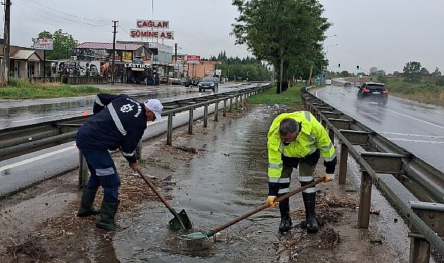 Büyükşehir kuvvetli sağanak sınavını başarıyla geçti
