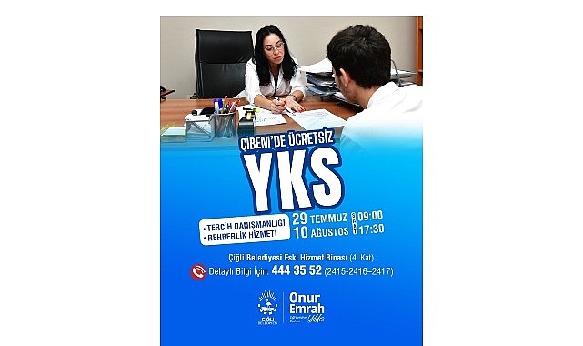 Çiğli Belediyesi’nden YKS Adaylarına Ücretsiz Tercih Danışmanlığı
