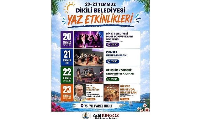 Dikili’de yaz etkinlikleri coşkusu başlıyor!