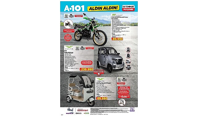 Elektrikli Araç 23 Temmuz’da A101’de