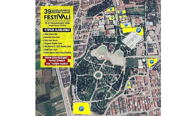 İnegöl Belediyesi’nden Festival Süresince Otopark Düzenlemesi