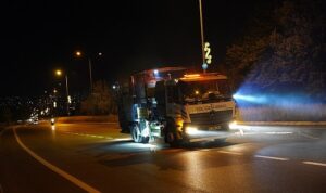 İzmit’te 9 bin metrekarelik yol çizgisi tamam