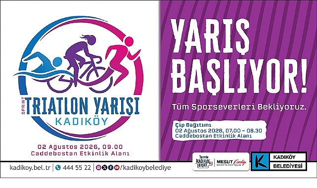 Kadıköy’de Sprint Triatlon İçin Geri Sayım Başladı