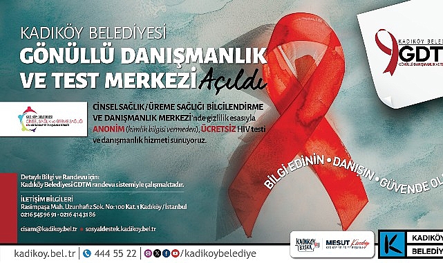 Kadıköy’de Ücretsiz Anonim HIV Testi ve Danışmanlık Hizmeti Başladı