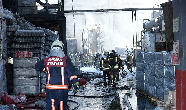 Kahramankazan’da Fabrika Yangını
