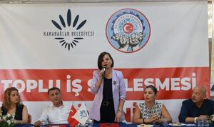 Karabağlar Belediyesi’nde  toplu iş sözleşmesi sevinci