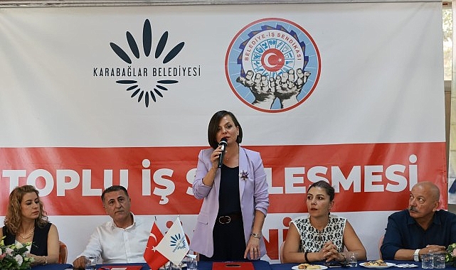 Karabağlar Belediyesi’nde  toplu iş sözleşmesi sevinci
