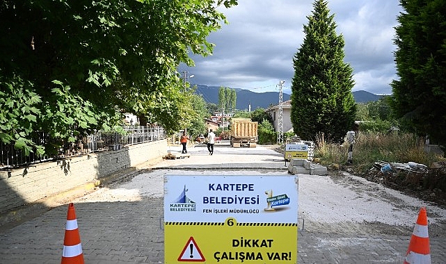 Kartepe’de Üstyapı Çalışmaları Aralıksız Sürüyor