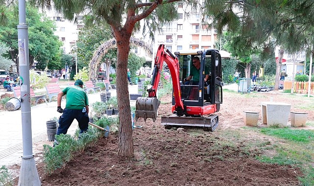Konak’ın parklarında bakım seferberliği