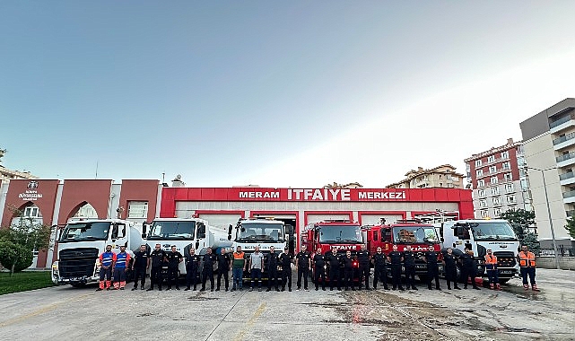 Konya Büyükşehir Alanya’daki Yangında Söndürme Çalışmalarına Destek Oluyor