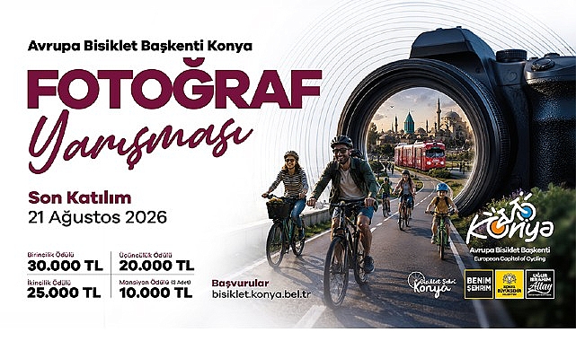 Konya Büyükşehir’den “Avrupa Bisiklet Başkenti Konya” Temalı Fotoğraf Yarışması