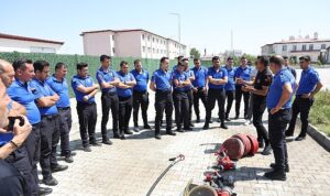 Konya İtfaiyesi Ereğli T Tipi Ceza İnfaz Kurumu Personeline Yangına Müdahale Eğitimi Verdi