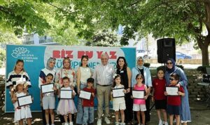 Nilüferli çocuklar okula kütüphanelerde hazırlandı