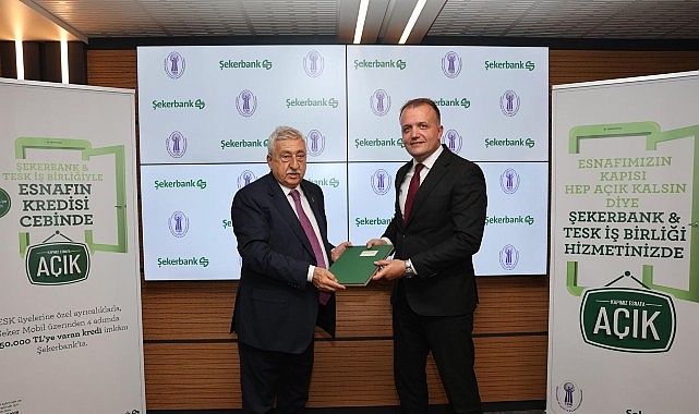 Şekerbank ve TESK iş birliğiyle esnafa     anında finansman desteği