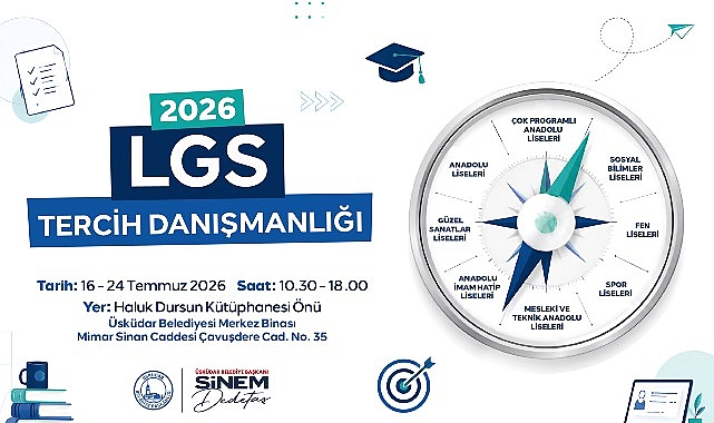 Üsküdar Belediyesi’nden LGS Tercih Döneminde Ücretsiz Rehberlik Desteği