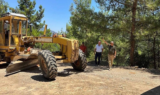 Yayla Kuzdere yolunda çalışmalar devam ediyor