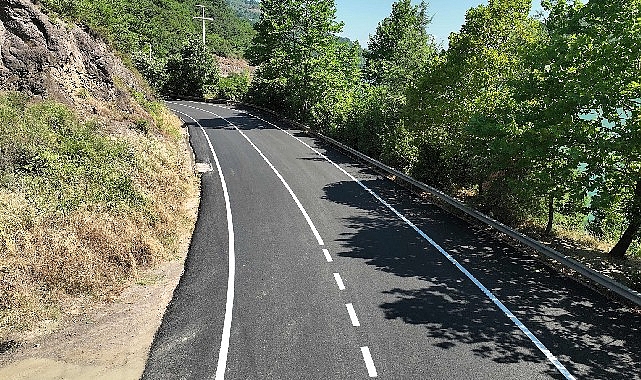 Yuvacık Barajı yolu yenilendi