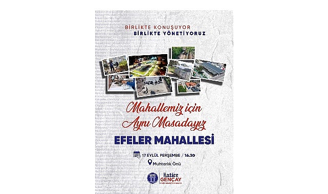 Didim Belediyesi, “Mahallemiz İçin Aynı Masadayız” Buluşmalarıyla Mahalle Sakinleriyle Bir Araya Geliyor